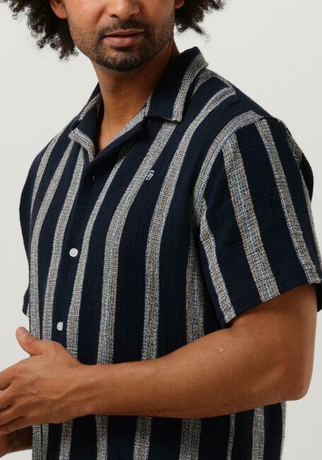 Dunkelblau WOODBIRD Casual-Oberhemd HALE STRIPED SHIRT - large