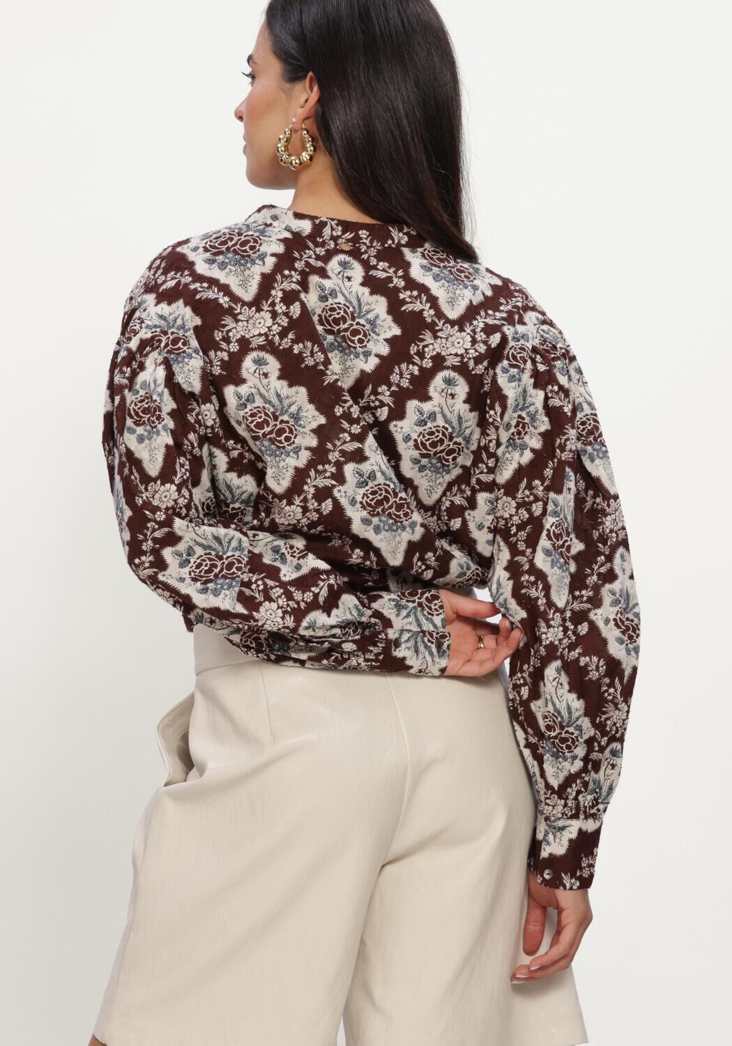 Braune ANTIK BATIK Blusen IRENE BLOUSE - large