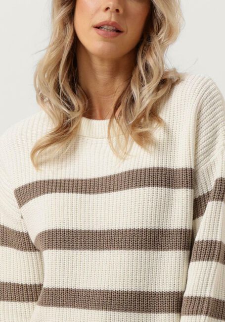 Weiße SELECTED FEMME Pullover SLFBLOOMIE LS KNIT O-NECK B - large