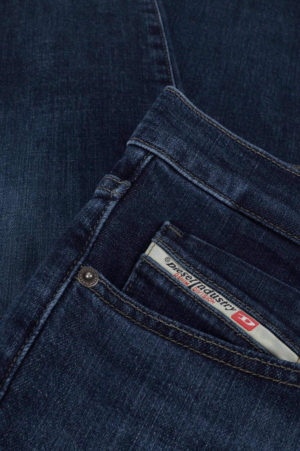 Blaue DIESEL Slim fit jeans 2019 D-STRUKT - large