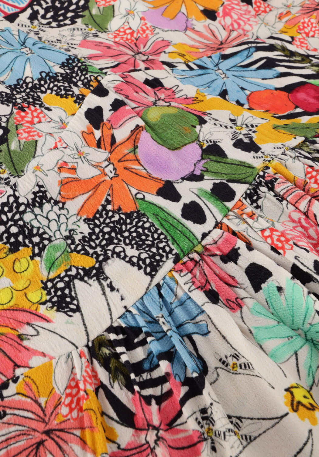 Mehrfarbige/Bunte POM AMSTERDAM Minikleid DRESS LIV 7302 - large