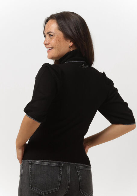 Schwarze LIU JO Rollkragenpullover ECS MAGLIA CIUSA M/C GLAM - large