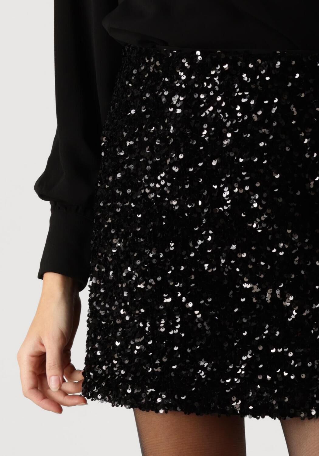 Warehouse velvet sequin mini skirt cheap