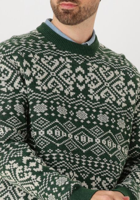 Mehrfarbige/Bunte SELECTED MEN Pullover SLHHOLGER LS KNIT JAQUARD CREW NECK - large