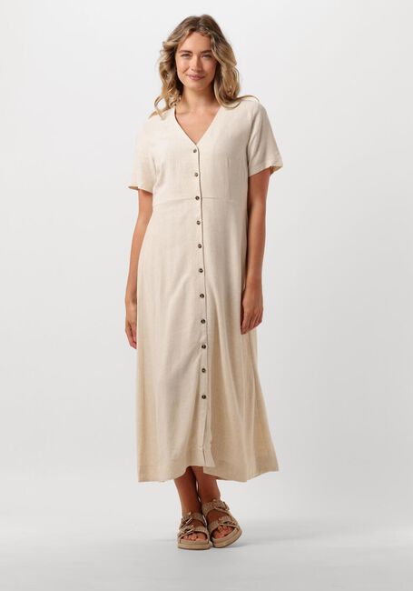 Beige Y.A.S. Maxikleid YASBINA SS ANKLE DRESS - large