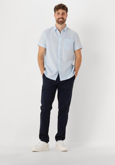 Hellblau SCOTCH & SODA Casual-Oberhemd SHORT-SLEEVED REGULAR FIT LINEN SHIRT - large