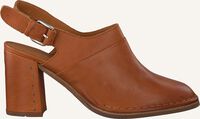 Cognacfarbene SHABBIES Flache Sandalen 163020041 - medium