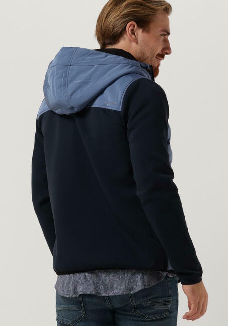 Blaue CAST IRON Jack HOODED TECH JERSEY INTERLOCK - large