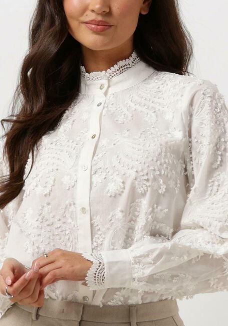 Weiße BRUUNS BAZAAR Blusen LINGON CHARLOTTA SHIRT - large