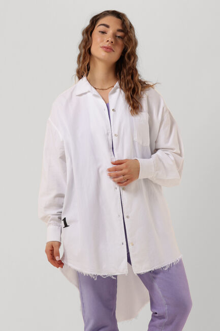 Weiße 10DAYS Bluse WOVEN SHIRT - large