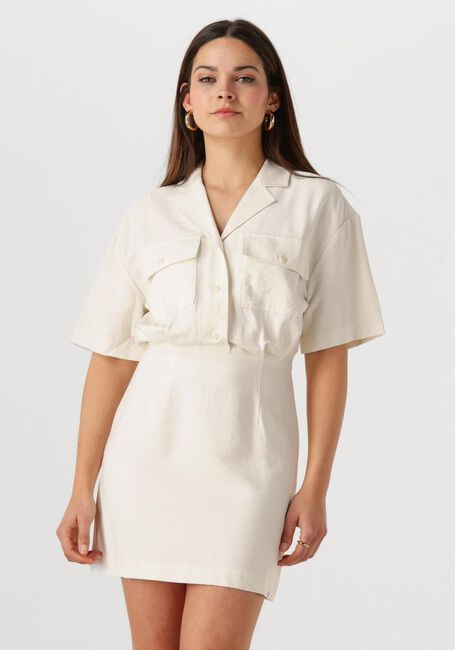 Ecru CALVIN KLEIN Minikleid ECOVERO UTILITY SHIRT DRESS - large