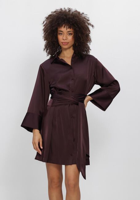 Bordeaux DANTE6 Minikleid NOANNE SATIN-WRAP DRESS - large