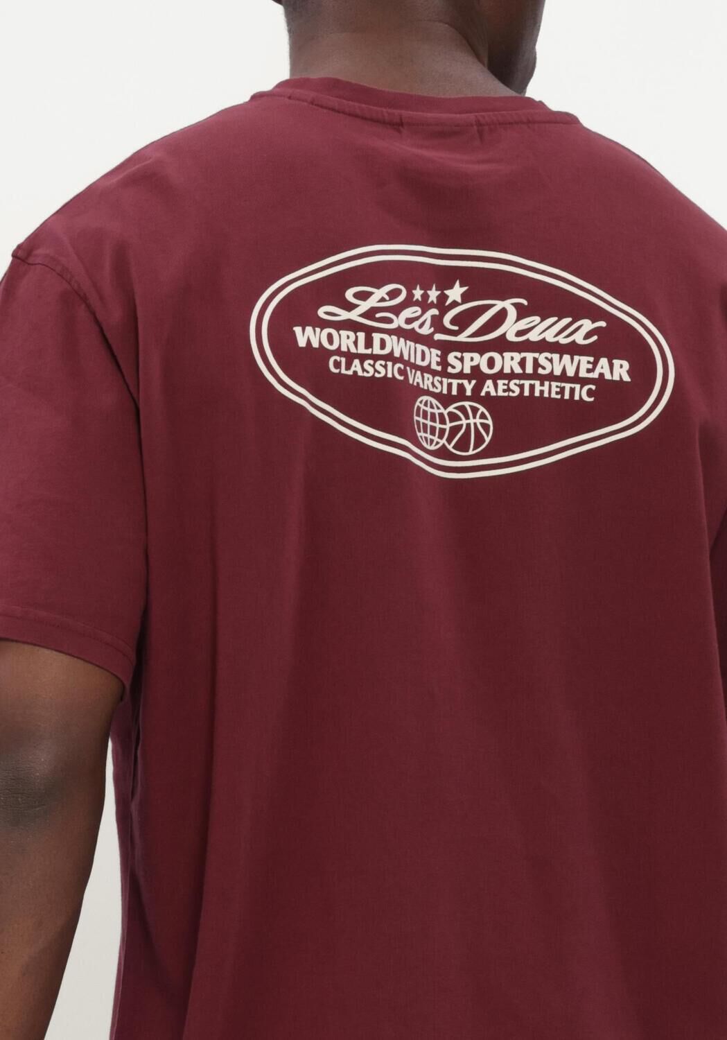 Rote LES DEUX T-shirt WORLDWIDE T-SHIRT - large