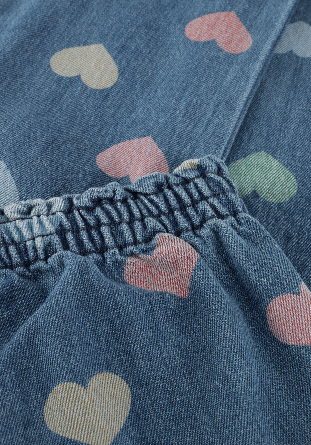 Blaue KONGES SLOJD Slim fit jeans MAGOT FRILL PANTS GOTS - large