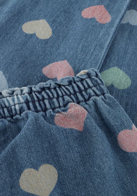 Blaue KONGES SLOJD Flared jeans MAGOT FRILL PANTS GOTS - large