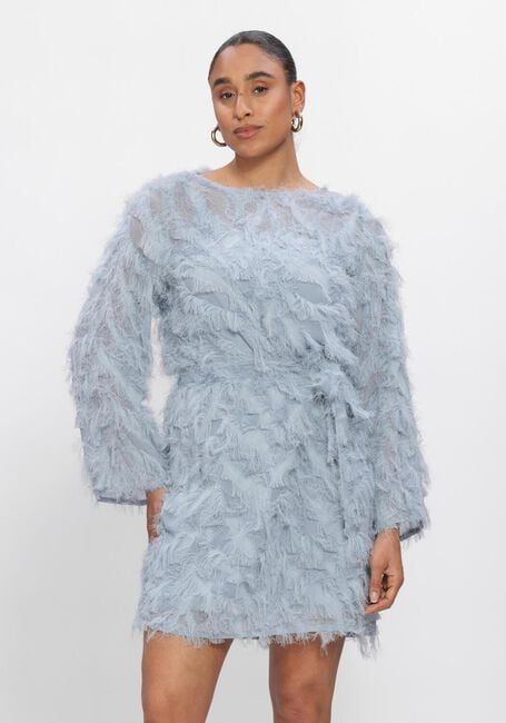 Blaue SELECTED WOMEN Minikleid SLFMYLINE RELAXED LS BOAT NECK - large