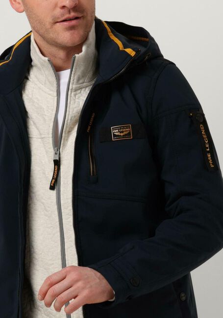 Dunkelblau PME LEGEND Jack SEMI LONG JACKET SUCCESSOR 2.0 SOFT SHELL - large