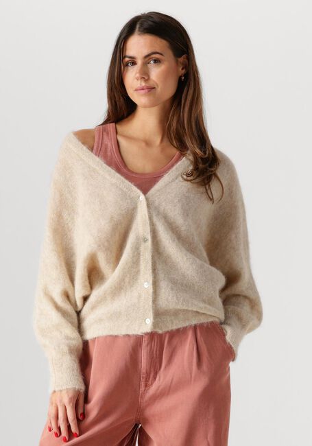 Beige SUMMUM Strickjacke OVERSIZED CARDIGAN FEATHER LIGHT - large