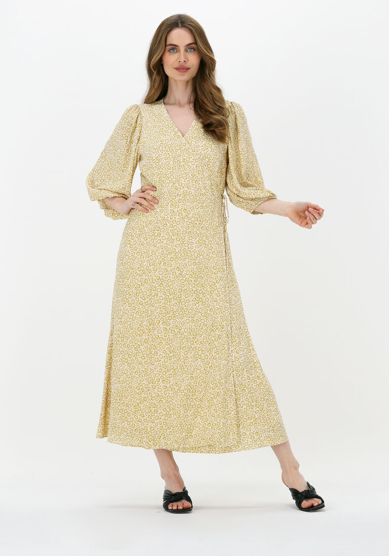 ecru catwalk junkie midikleid dr golden flower