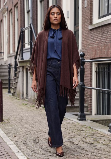 Dunkelblau CAMBIO Wide jeans ORNELLA - large