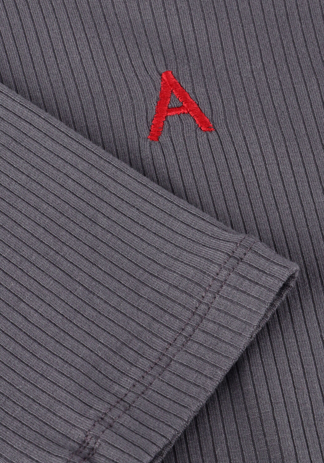 Dunkelgrau ALIX THE LABEL Top LADIES KNITTED MODAL LONGSLEEVE TOP - large