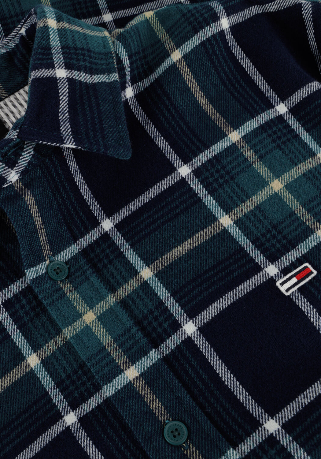 Blaue TOMMY JEANS Casual-Oberhemd TJM REG CHECK FLANNE SHIRT - large