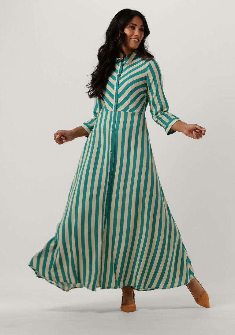 blau/weiß gestreift y.a.s. maxikleid yassavanna long shirt dress