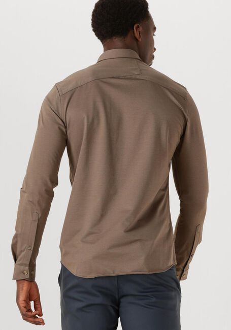 Braune CAST IRON Casual-Oberhemd CF TECH TWILL JERSEY - large