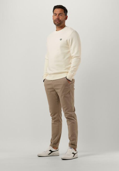 Ecru FRED PERRY Sweatshirt CREW NECK SWEATSHIRT - large