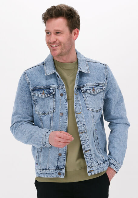 Blaue COLOURFUL REBEL Jeansjacke LIAM WASHED DENIM JACKET - large