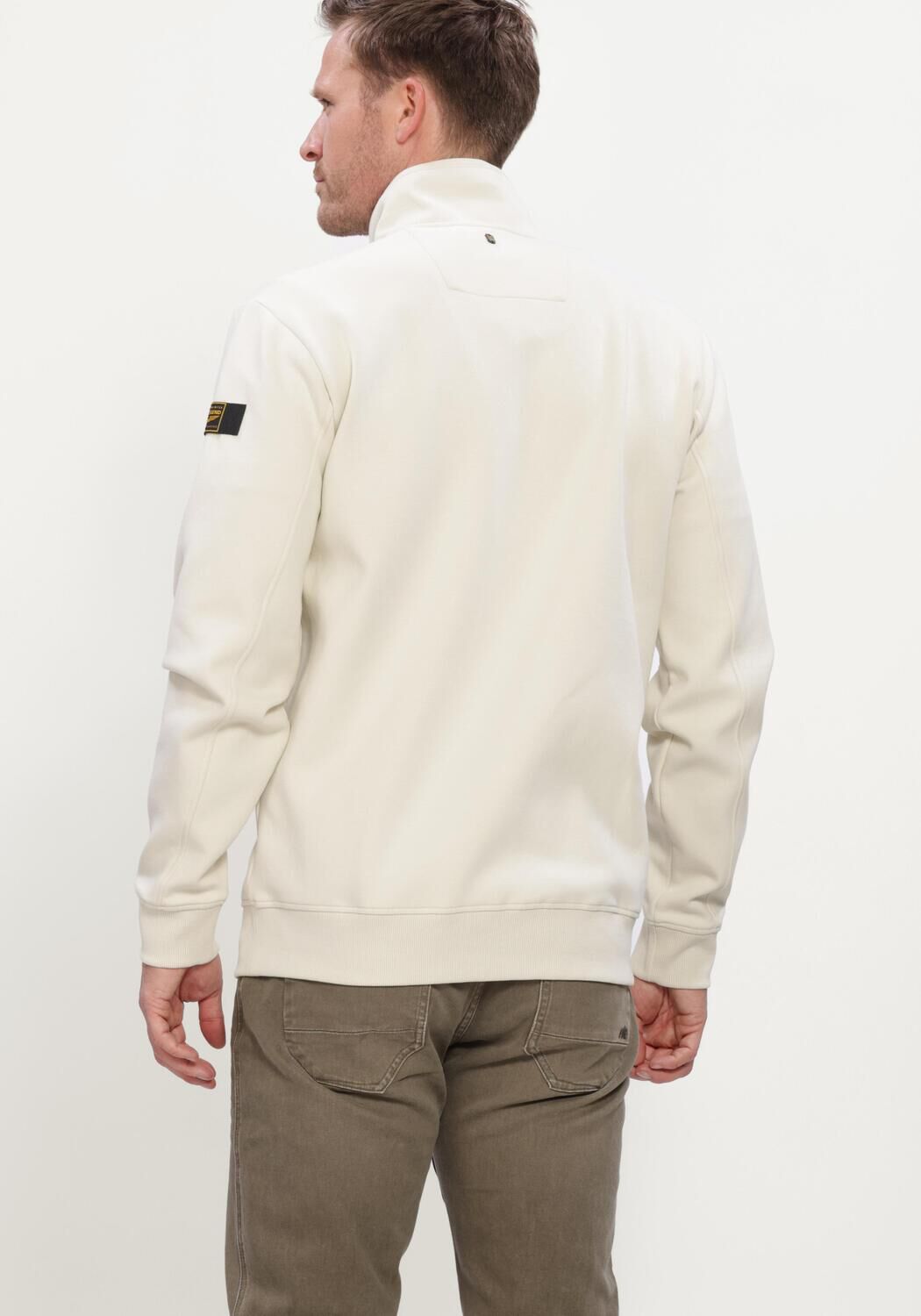 Ecru PME LEGEND Sweatshirt ZIP JACKET INTERLOCK SWEAT - large