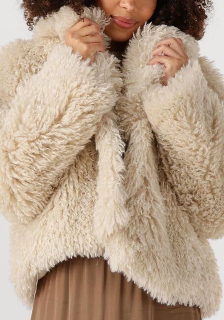 Beige SECOND FEMALE Teddy-Jacke OPHIE JACKET - large