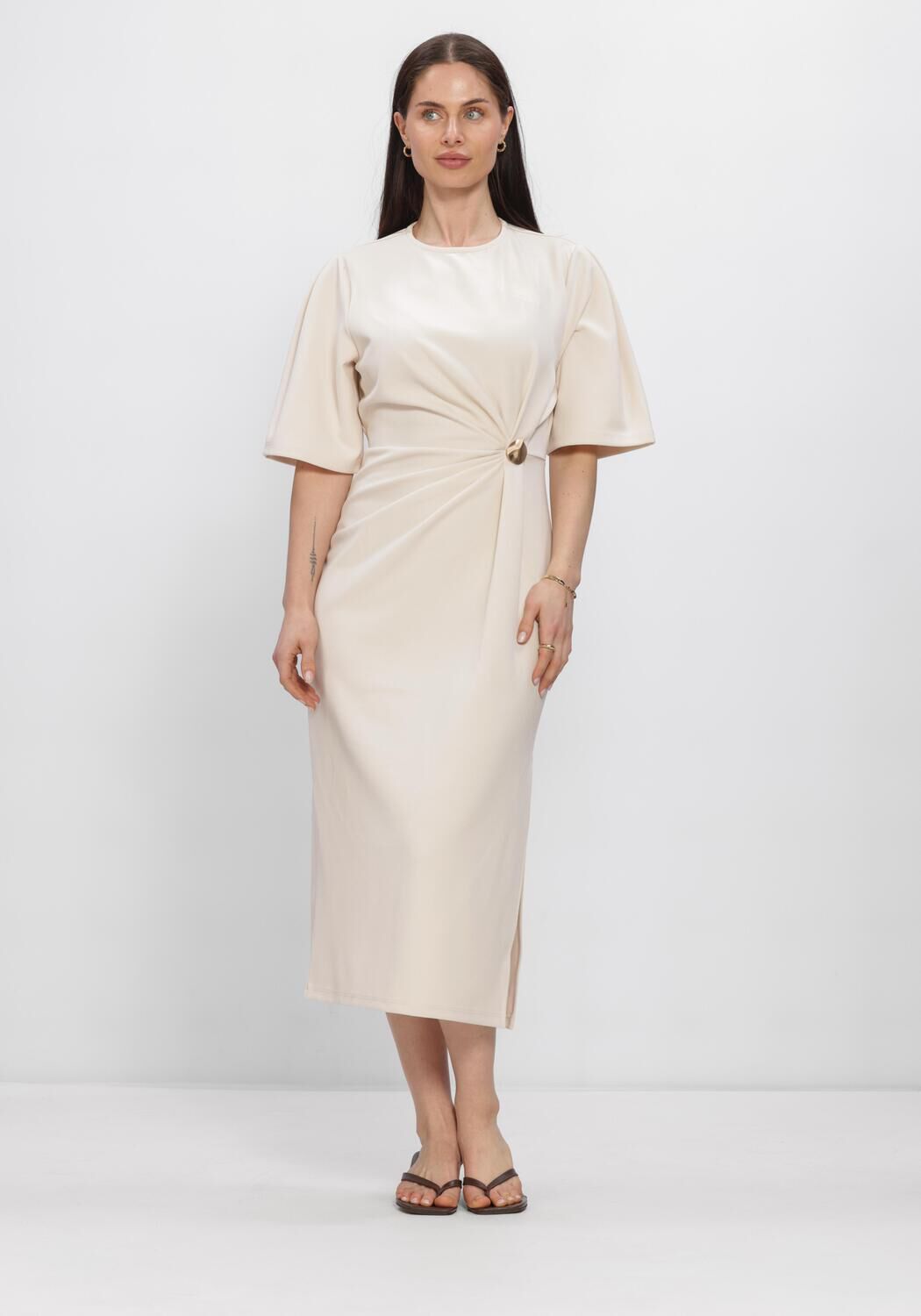 Beige SECOND FEMALE Kleider LIANA DRESS - large