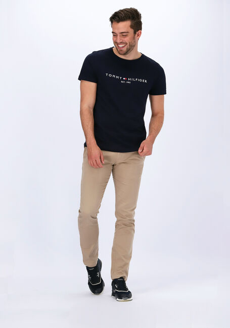 Blaue TOMMY HILFIGER T-shirt TOMMY LOGO TEE - large