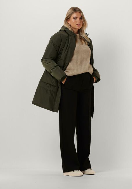 Dunkelgrün NOTRE-V Wattierte Jack PUFFER COAT MIDI - large