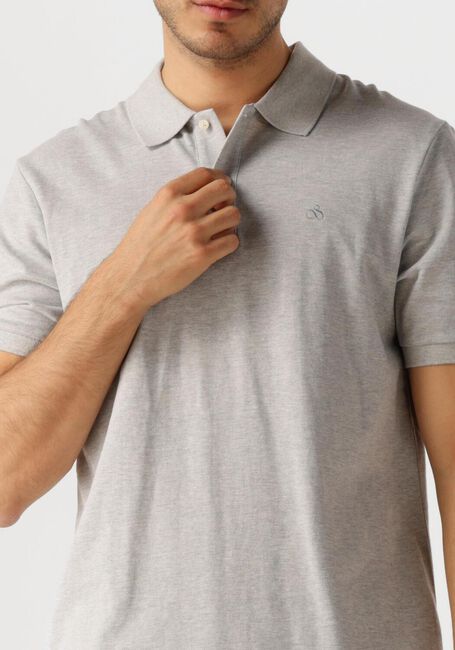 Graue SCOTCH & SODA Polo-Shirt LOGO PIQUE POLO - large