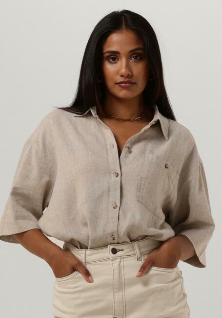 Sand MSCH COPENHAGEN Blusen MSCHGINIA WRAP SHIRT - large