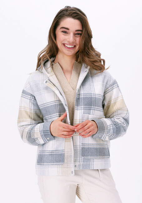 Beige NA-KD Jack WOOL BLEND HOODED JACKET - large