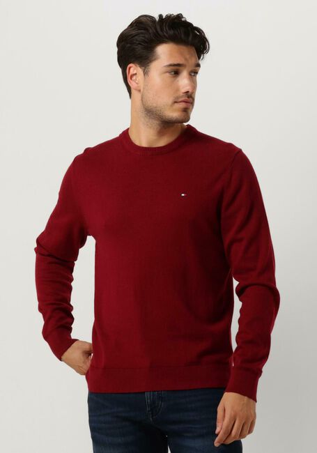 Rote TOMMY HILFIGER Pullover PIMA ORG CTN CASHMERE CREW NECK | Omoda | Rundhalspullover