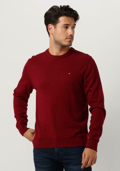 Rote TOMMY HILFIGER Pullover PIMA ORG CTN CASHMERE CREW NECK - large