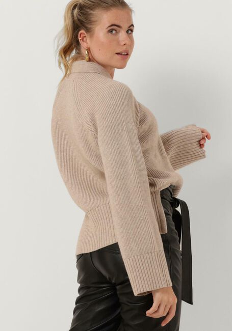 Sand SECOND FEMALE Pullover KATARA KNIT COLLAR - large