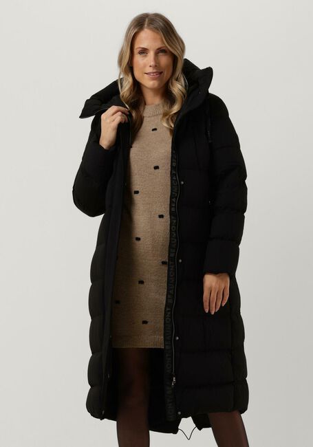 Schwarze BEAUMONT Wattierte Jack BI-STRETCH LONG COAT - large
