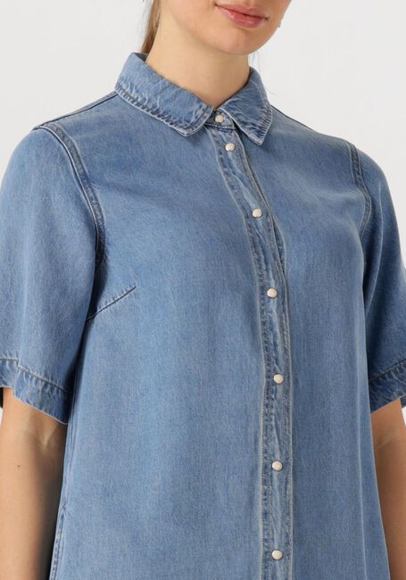 Blaue OBJECT Minikleid OBJFRAME 2/4 RE DENIM DRESS - large