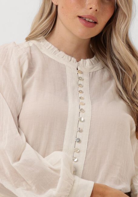 Weiße RUBY TUESDAY Blusen IREM BLOUSE WITH SMALL PLEATS + BUTTONS PLACKET - large