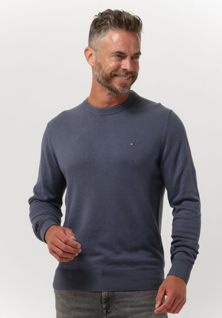 blaue tommy hilfiger pullover pima org ctn cashmere crew neck