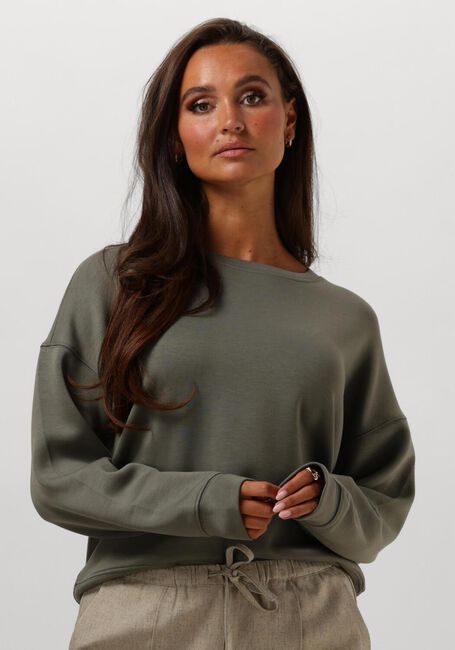 Grüne MSCH COPENHAGEN Pullover MSCHIMA Q SWEATERSHIRT - large