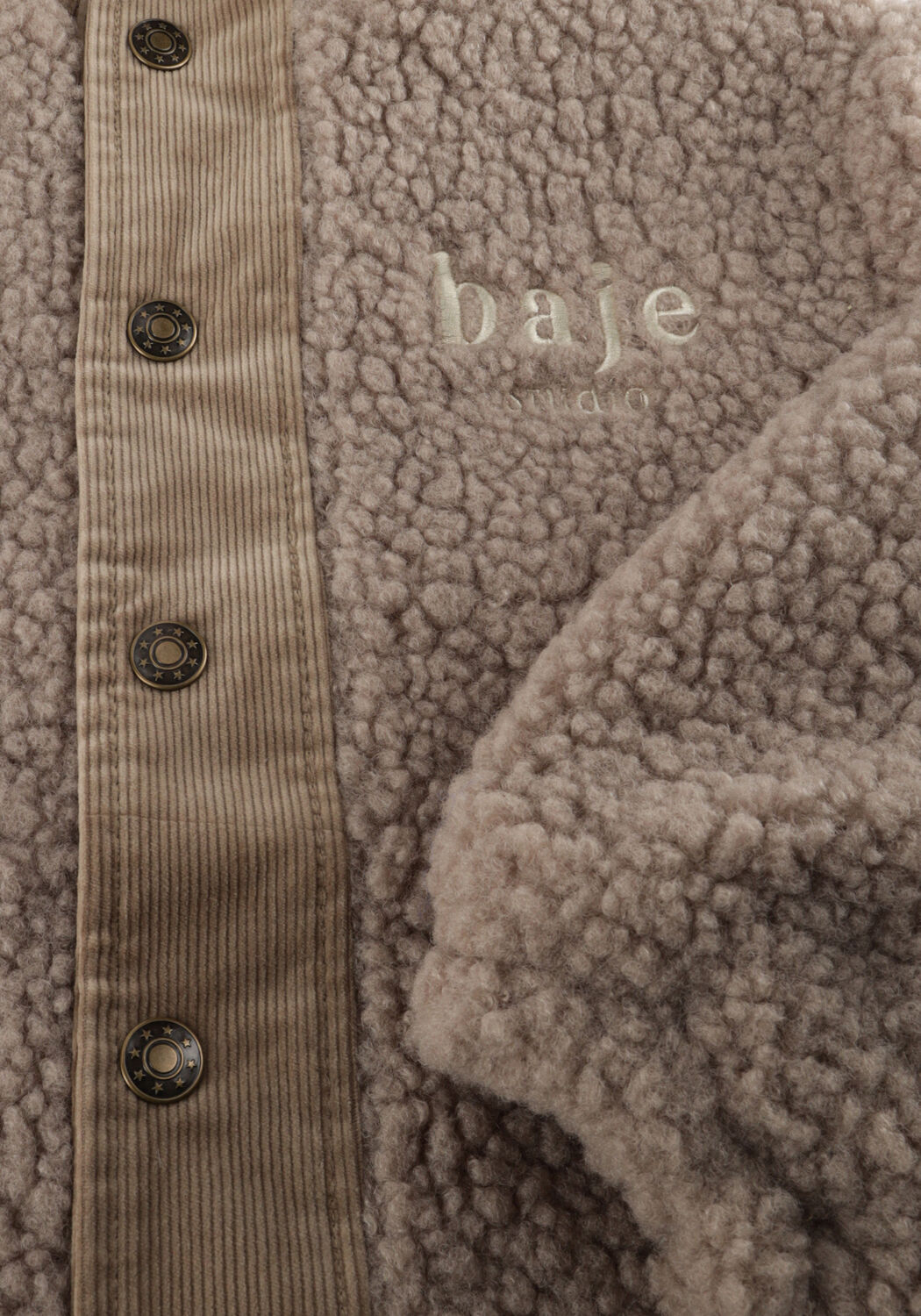 Sand BAJE STUDIO Teddy-Jacke RANCES - large