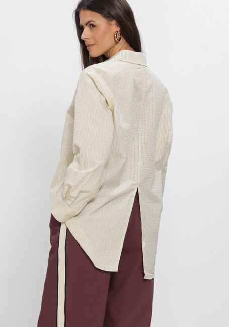 Gelbe MODSTR&Ouml;M Blusen VIGGEMD STRIPE SHIRT - large