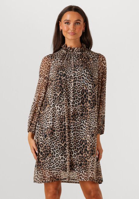 Braune ANA ALCAZAR Minikleid DRESS TURTLENECK - large