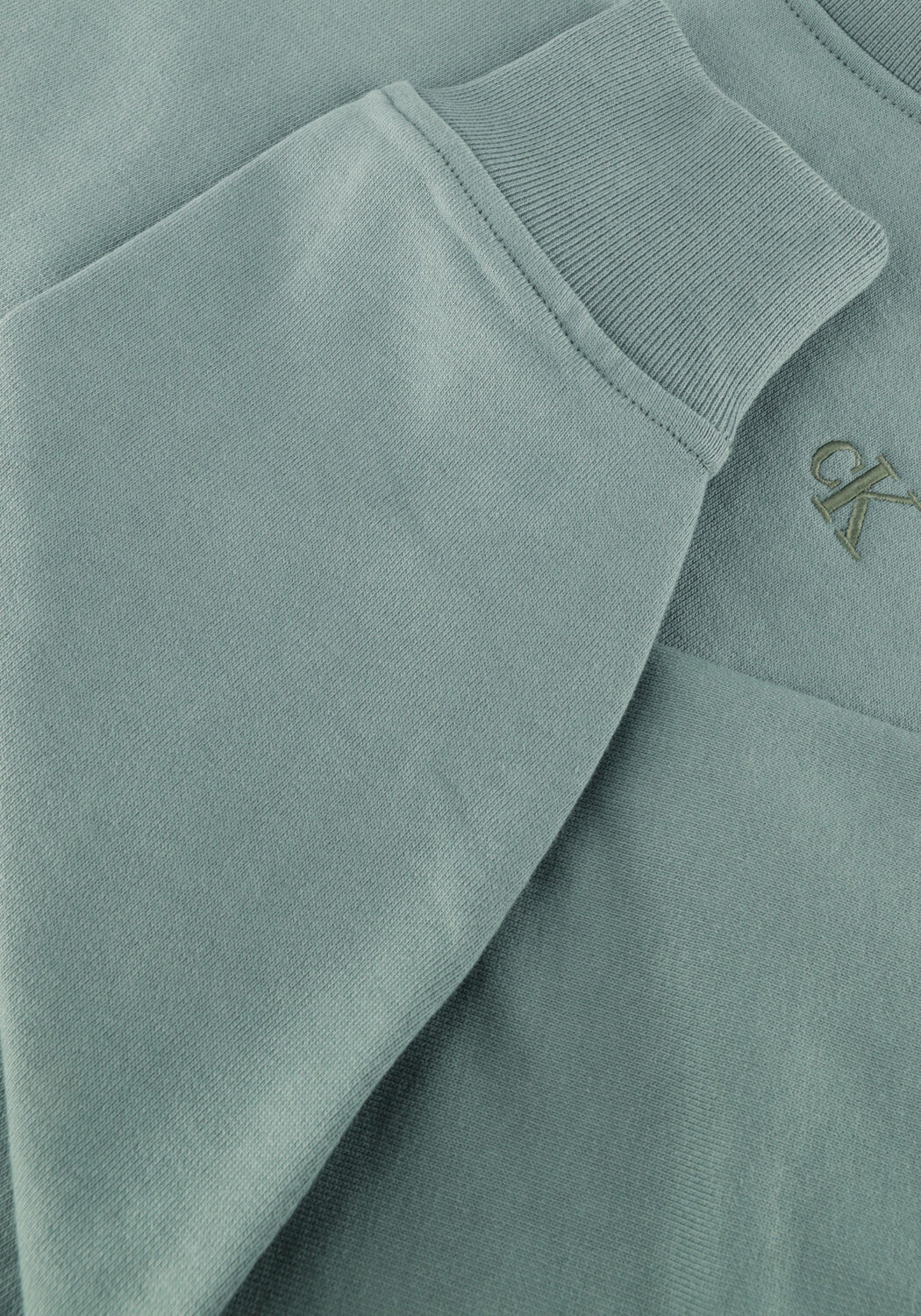 Gr&uuml;ne CALVIN KLEIN Sweatshirt LS ARCHIVE LOGO FRENCH TERRY RLX - large